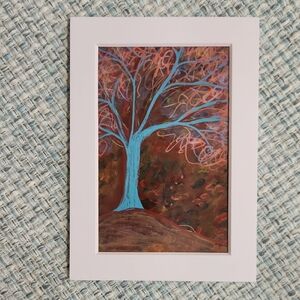 Matted Photo Print of Original Art "Seeing Fall" by Butterfly Rising Designs